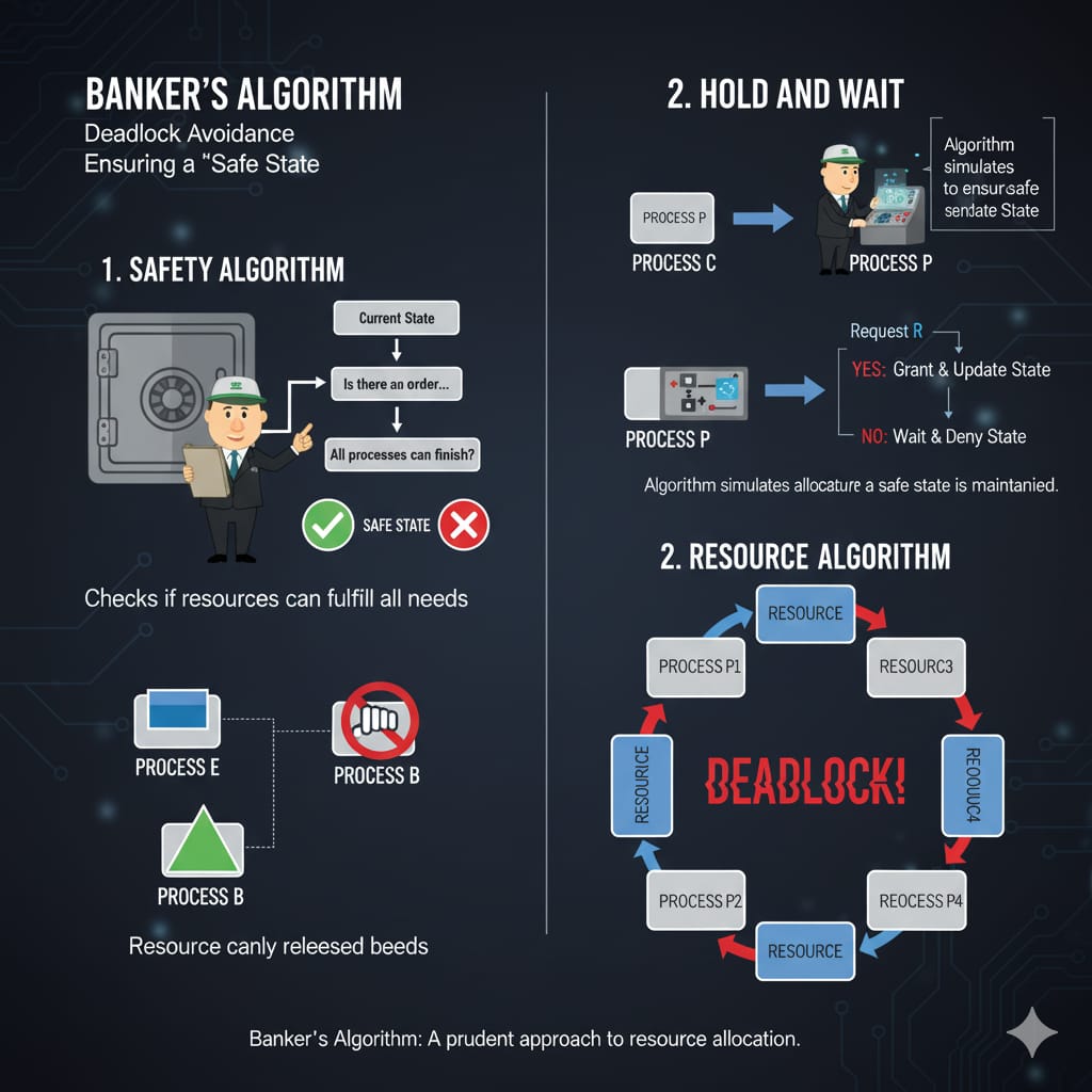 Abstract visualization of the Banker's Algorithm